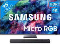 Samsung Micro RGB 75" R95H (2026) + Samsung HW-QS90H (2026) Samsung tv voor gaming
