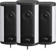 Ring Spotlight Camera Pro 2e Generatie Bedraad Zwart 3-Pack Ring IP camera voor buiten