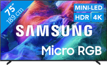 Samsung Micro RGB 75" R85H (2026) Samsung televisie aanbieding