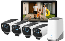 eufyCam S3 Pro 4-Pack + Smart Display E10 eufy security