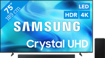 Samsung Led 75" U8070H (2026) + Samsung HW-B750F (2025) 4K Ultra HD tv