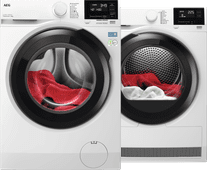 AEG LR73844 ProSteam + AEG TR7386T4B SensiDry AEG wasmachine en droger set