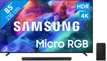 Samsung Micro RGB 85" R85H (2026) + Samsung HW-Q600H (2026) Samsung tv voor gaming
