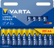 Varta Longlife Power AA Pack 20 stuks Batterij