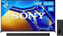 Sony Bravia 8 II 55" QD-OLED (2025) + Sony Bravia Theatre Bar 7 Zwart QD OLED tv