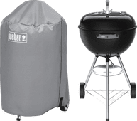 Weber Original Kettle 47 cm Zwart + Weber Hoes 47 cm Barbecue cadeau