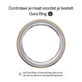 Oura Ring 4 Maat 10 Goud