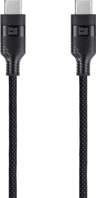 BlueBuilt Usb C naar Usb C Kabel 1,5m Nylon Zwart