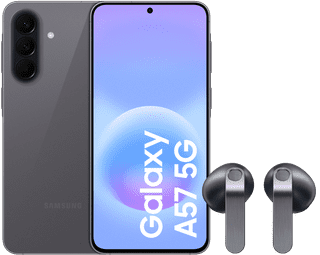 Samsung Galaxy A57 128GB Grijs 5G + Samsung Galaxy Buds4 Zwart