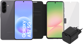 Samsung Galaxy A57 128GB Grijs 5G + Compleet Accessoirepakket