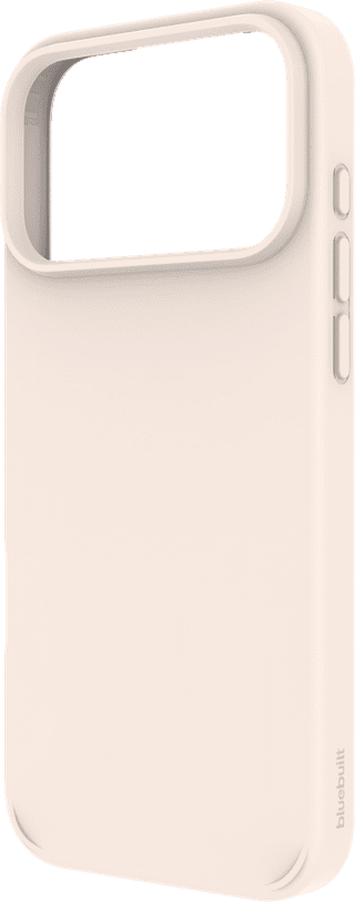 BlueBuilt MagSafe Case iPhone 18 Pro Max Beige + Card Holder Leather Black