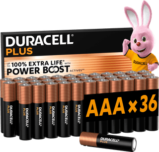 Duracell Plus AAA batterijen 36 stuks