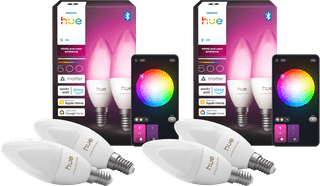 Philips Hue Kaarslamp White and Color E14 4-Pack