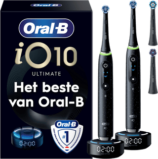Oral-B iO 10 Black and Black Duo Pack + 4 Brush Heads