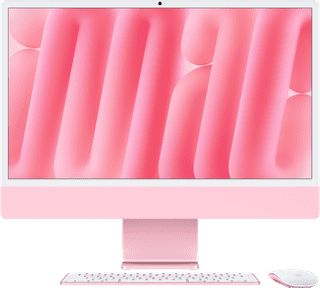 Apple iMac 24 inch M4 (10 core CPU/10 core GPU) 16GB/512GB Roze QWERTY