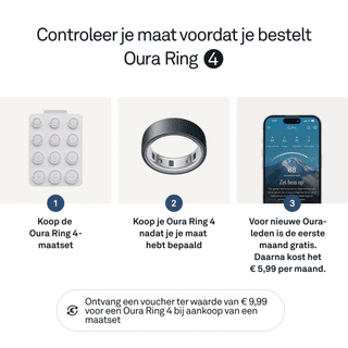 Oura Ring 4 Maat 4 Grijs