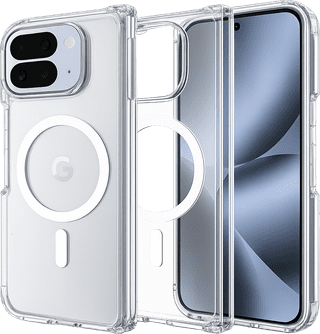 Just in Case Google Pixel 11 Pro Fold Back Cover met Magneet Transparant