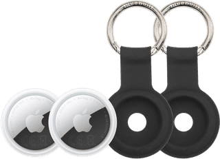 Apple AirTag 2 (2-Pack) + 2 x Bluebuilt Apple AirTag Sleutelhanger