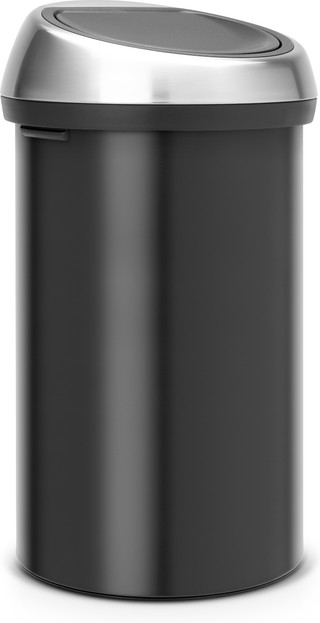 Brabantia Touch Bin 60 Liter Matt Black Fingerprint Proof