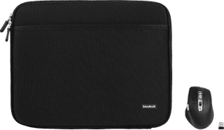 BlueBuilt Laptophoes breedte 31 cm 13 inch M Zwart + Maximus Muis