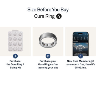 Oura Ring 4 Size 13 Matte Silver