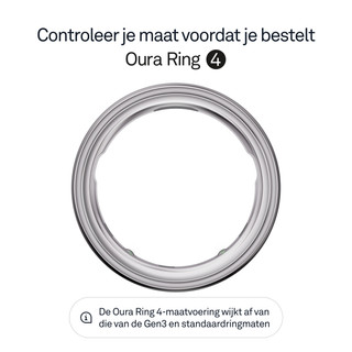 Oura Ring 4 Maat 7 Zilver