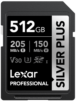 Lexar Professional SDXC Silver Plus 512GB 150MB/s