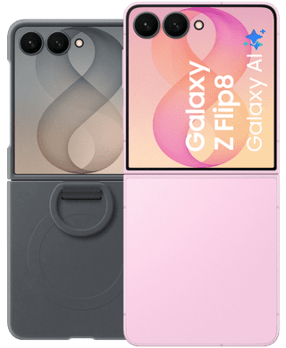 Samsung Galaxy Z Flip 8 256GB Pink 5G + Silicone Back Cover with Magnet Black
