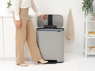 Brabantia Bo Prullenbak 60 Liter Soft Grey