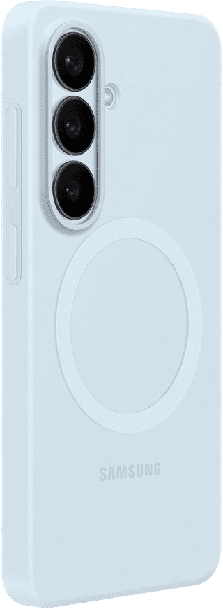 Samsung Galaxy S26 Plus Siliconen Back Cover met Magneet Blauw