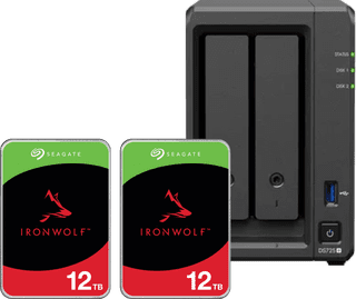 Synology DS725+ + Seagate Ironwolf 12TB Duo Pack