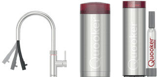 Quooker COMBI+ and Quooker Flex Round Stainless Steel and Quooker CUBE