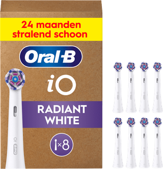 Oral-B iO Radiant White (8 stuks) Wit