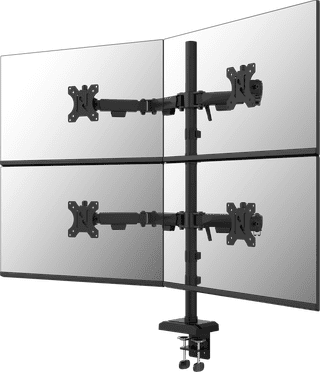 Neomounts NERO DS60-600BL2-2 Monitorarm Zwart