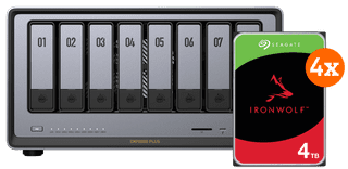 UGREEN NASync DXP8800 Plus + Seagate Ironwolf 4TB 4-Pack