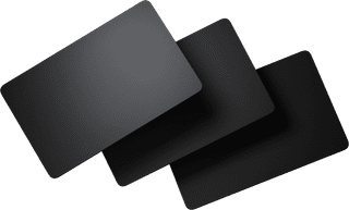 Tangem Wallet 2.0 - Secure Crypto Cold Wallet - 3 Card Set Stealth