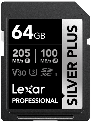 Lexar Professional SDXC Silver Plus 64GB 100MB/s