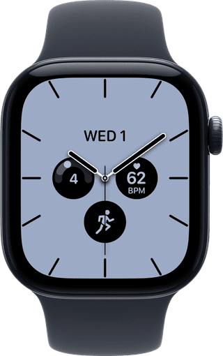 Apple Watch Series 12 Cellular 42mm Keramiek Nachtblauw Sportband S/M