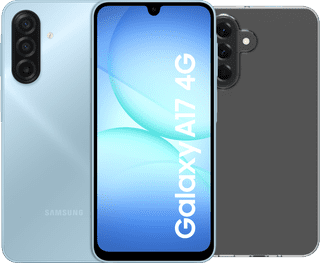Samsung Galaxy A17 128GB Blauw 4G + BlueBuilt Back Cover Transparant