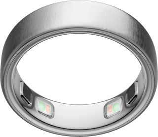 Oura Ring 5 Size 8 Brushed Silver