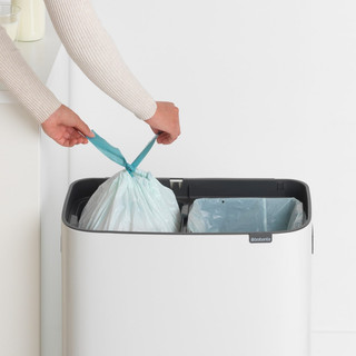 Brabantia Bo Touch Bin 2 x 30 Liter White
