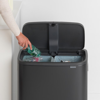 Brabantia Bo Touch Bin 2 x 30 Liter Matt Black