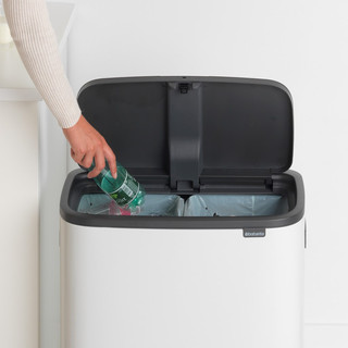 Brabantia Bo Touch Bin 2 x 30 Liter White