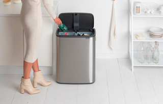 Brabantia Bo Touch Bin 2 x 30 Liter Rvs Fingerprint Proof