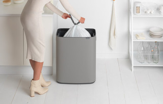 Brabantia Bo Touch Bin 60 Liter Mineral Concrete Grey