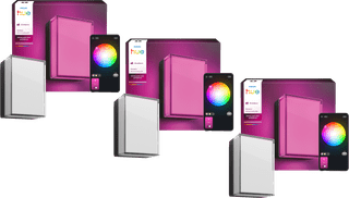 Philips Hue Scenova Outdoor Wall and Ceiling Lamp 3-Pack
