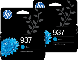 HP 937 Cartridge Cyan (2 units)