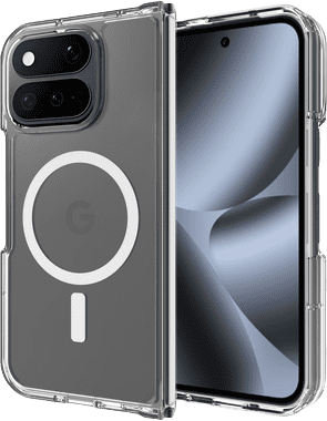 Just in Case Google Pixel 11 Pro Fold Back Cover met Magneet Transparant
