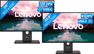 Lenovo ThinkVision T24D-40 + Lenovo ThinkVision T24-40