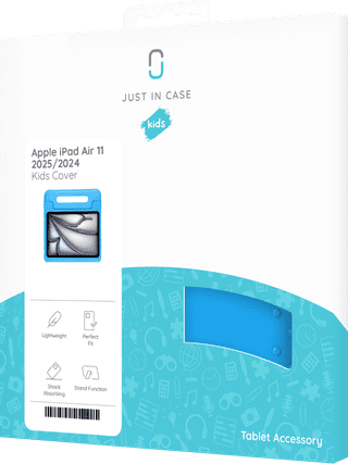 Just in Case iPad Air (2026/2025/2024) Kids Cover Blauw
